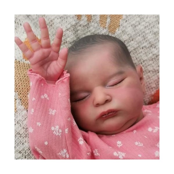 LONIAN Reborn Baby Dolls 52cm Qui Ont lair de Vrais Jouets Faits à la Main au Corps Doux Lifelike Reborn Toddler Dolls pour 