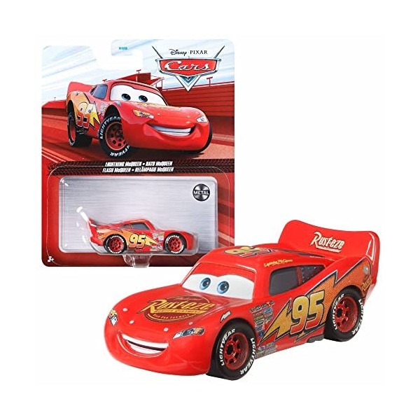 Mattel Sélection Véhicules Racing Style | Disney Cars | Die Cast 1:55 Voiture, DXV29N Cars 3 Single:Cruisin Lightning McQueen