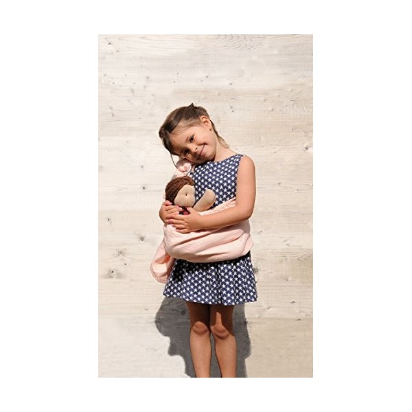 Hoppa Poupée Enfant | Modèle Anna, 40 cm | 100% Coton Bio, Fair Trade, Filles & Garçons