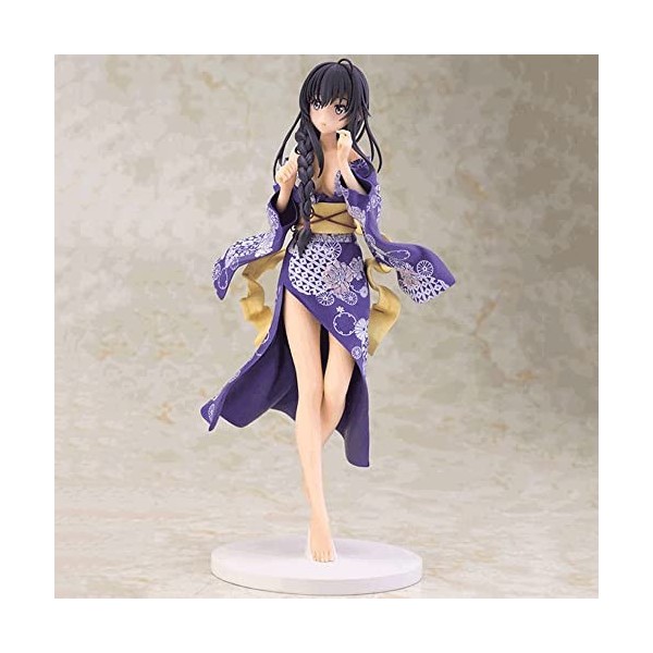 RIZWELLA Personnage danime Yukino Yukinoshita Yukino Kimono 1/7 Ver. Statue de poupée Fille aux Gros Seins Mignonne Otaku Co