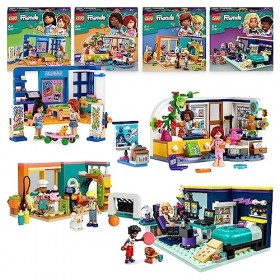 LEGO Friends Pack Chambre : Inclut la Chambre de Nova 41755 , la Chambre de Liann 41739 , la Chambre dAliya 41740 et la 