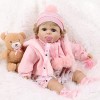 haveahug Reborn Poupées 56cm Baby Doll, cheveux blonds avec costume de nuage et accessoires jouets pour enfants à partir de 3