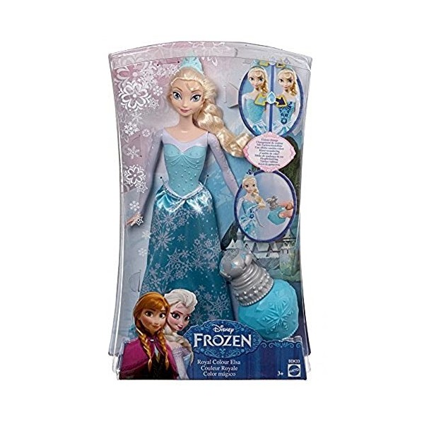 La Reine des Neiges - BDK - Poupée Mannequin - Princesse Elsa Couleur Royale - Frozen