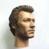 CNSMCWG Sculpture De Tête De Figurine Masculin À Léchelle 1/6, Tête Sculptée De Clint Eastwood, Tête De Poupée pour Figurine