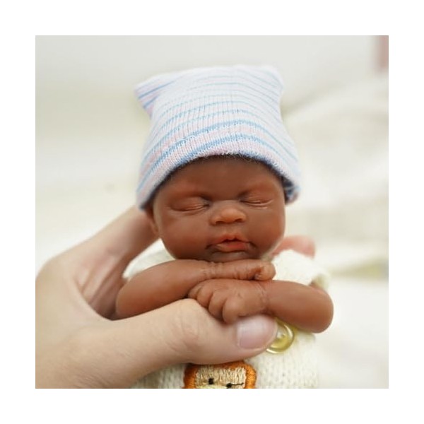 Reborn Baby Dolls Poupée miniature réaliste avec lingettes buccales faite à la main Accessoires dalimentation et de bain Jou