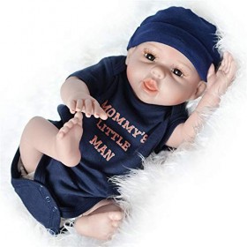 ADOSSAC 2020 Poupée Reborn 55 cm Réaliste Bebe Reborn Fille Souple en Silicone réaliste en Vinyle Souple Lifelike Mignon Nouv