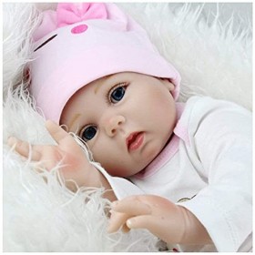 Poupée Reborn en silicone pour tout-petits, 55 cm