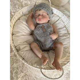 iCradle Poupée Reborn réaliste en silicone pour garçon de 50,8 cm - Poupée Reborn réaliste - Cadeau de Noël pour enfants