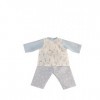 Schildkröt 0032035 Pyjama pour poupée 36 Mois et Plus Motif éléphant Bleu Taille 32