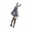 NEWLIA Chiffres dAnime - Kuro Bunny Kouhai-Chan - 1/7 - Masque Ver. Figurine Ecchi Figurines daction Statue en PVC/poupée M