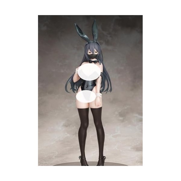 NEWLIA Chiffres dAnime - Kuro Bunny Kouhai-Chan - 1/7 - Masque Ver. Figurine Ecchi Figurines daction Statue en PVC/poupée M