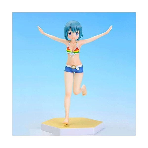 BOANUT Ecchi Figure-Miki Sayaka- Maillot de Bain de Personnage de Bande dessinée Ver. Anime Figure Mignon Modèle Jouet Statue