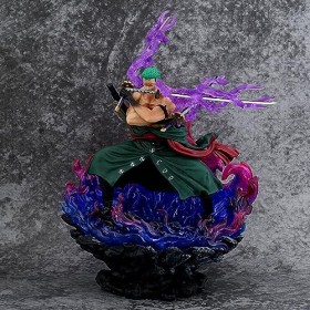 KAMFX Anime Figure One Piece Figure Chapeau De Paille Pirates Zoro Action Figure Modèle PVC Statue Objets De Collection Jouet