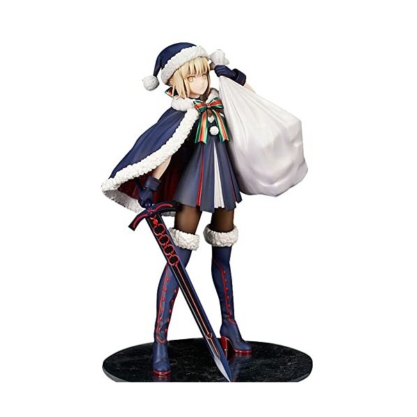 EASSL Costume de Noël Altria Pendragon Jeu Personnage Modèle Figure丨Chapeau/Cape Peut Être Enlevé 23cm Debout Fille Poupée Dé