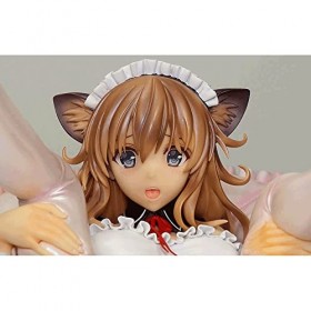 BRUGUI Figurine Ecchi -Nekoyanagi Momo- 1/6Ver. Les vêtements sont détachables, Mignons et Qui fuient Gros Seins Assis Chat O