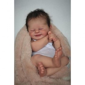 Lonian 19 Pouces 48 cm Nouveau-né bébé poupée renaître bébé endormi réaliste Toucher Doux pour Enfants Jouet Cadeaux