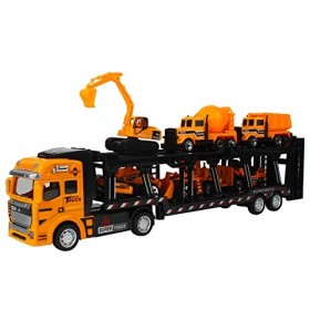 Andux 1:50 Moulé sous Pression Transporteur Camion Transporteur Véhicule Jouet Conteneur Voiture WJC-02 Véhicule du Génie x 
