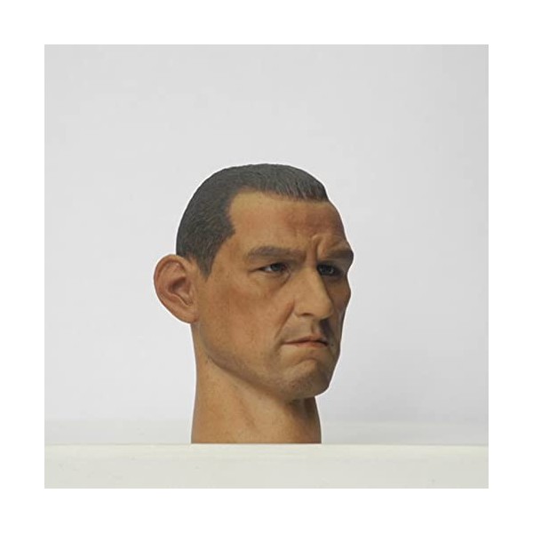 CNSMCWG Sculpture De Tête De Figurine Masculin À Léchelle 1/6, Sculpture Tête De Vinnie Jones, Tête De Poupée pour Figurine 