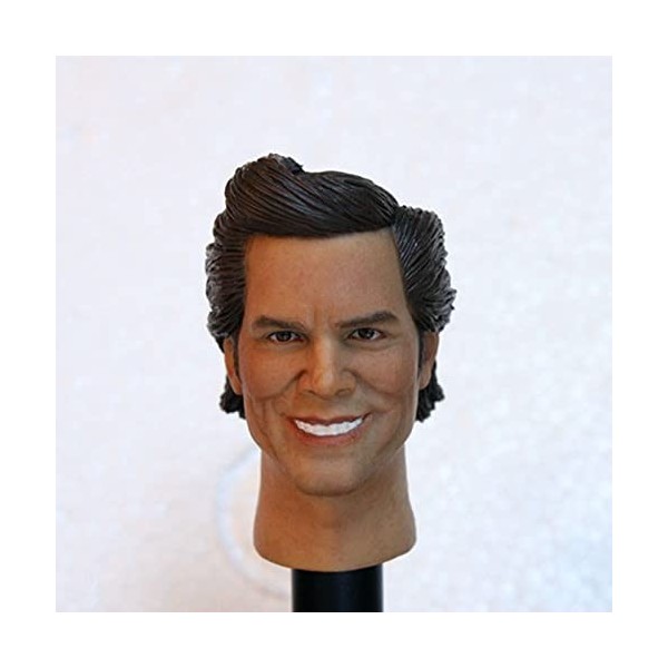 CNSMCWG Sculpture De Tête De Figurine Masculin À Léchelle 1/6, Tête davion Détective Jim Carrey Tête Sculpture, Tête De Pou