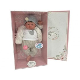 CUCOSITO Poupée MIA 36 Sons avec Cheveux et Veste Gris 46 cm 4706