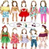 10 Ensembles De Vêtements Et Accessoires De Poupée De Mode, Costume De Poupée, Tenue Décontractée, Robe De Princesse pour Pou