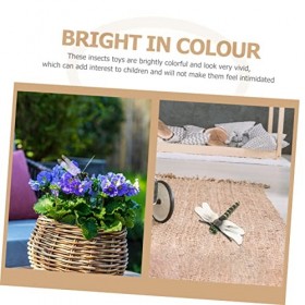 Toyvian 10 Pièces Simulation Libellule Statue Extérieure Décor De Table Paysage De Table Décor Modèle Biologique Animal Anima