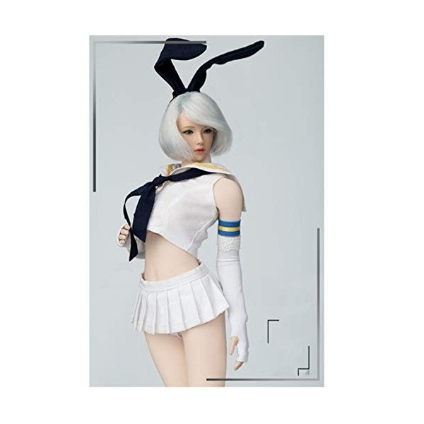 Leying 1/6 Soldat Femme Marin Vêtements Oreilles De Lapin Bandeau Action Figure Vêtements Accessoires Blue 