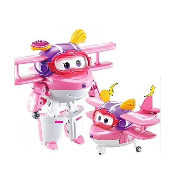 BESTWALED Super Ailes Transformation Robot,Pearl Edition Limitée 5 Pouces Jouet Avion pour Garçon,Figurine,Véhicule De Déform