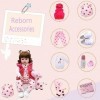 antboat Reborn Poupée Bébé Fille 24 Pouces 60cm Silicone Souple Vinyle Bébé Reborn Réaliste Jouets Garçon et Fille Cadeaux de