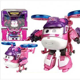 BESTWALED Dizzy - Pearl Edition Limitée 5 Pouces Jouet Avion pour Garçon,Super Ailes Transformation Robot,Les Derniers Figuri