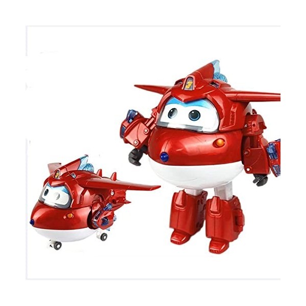 BESTWALED Jett - Pearl Edition Limitée 5 Pouces Jouet Avion pour Garçon,Super Ailes Transformation Robot,Les Derniers Figurin