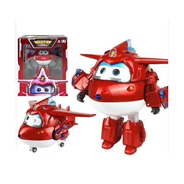 BESTWALED Jett - Pearl Edition Limitée 5 Pouces Jouet Avion pour Garçon,Super Ailes Transformation Robot,Les Derniers Figurin