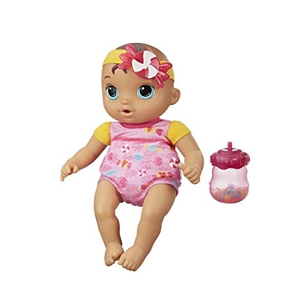 Baby Alive Sweet ‘n Snuggly Baby, Soft-Bodied Washable Doll, Includes Bottle, First Baby Doll Toy for Children 18 Months Old 