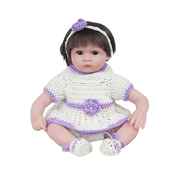 ADOSSAC 2020 Reborn Poupée Bébé Réaliste Poupee Reborn Fille en Silicone Souple 55 cm Simulation Nouveau-Né Jouet Magnétique 