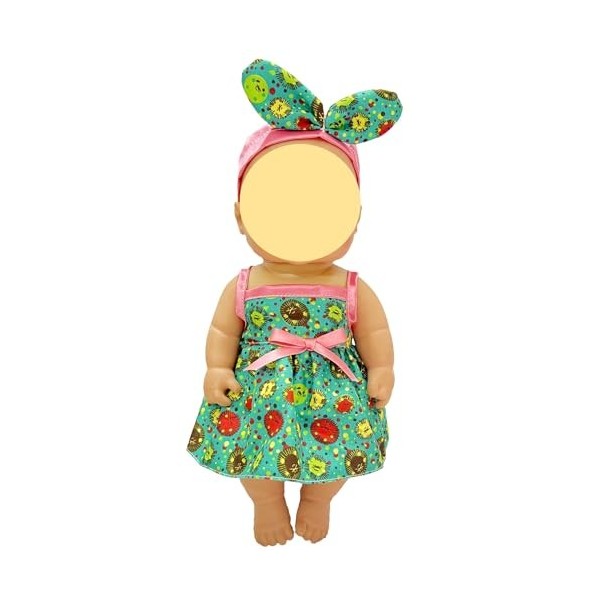 JING SHOW BUSSINESS Lot de 6 vêtements de poupée pour bébé fille de 25,4 à 30,5 cm, accessoires de vêtements de poupée pour b