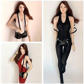 MDybf Vêtements de poupée féminine à léchelle 1/6, Body Sexy + Short avec Bretelles, Costume for Figurine féminine de 12 Pou