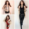 MDybf Vêtements de poupée féminine à léchelle 1/6, Body Sexy + Short avec Bretelles, Costume for Figurine féminine de 12 Pou