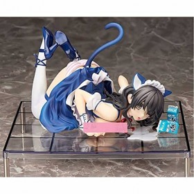 POMONO 1/7 Waifu Figure Chat LAP Lait Anime Figure Maid VER. Lie Position couchée Mignon poupée modèle décor Personnage de Ba