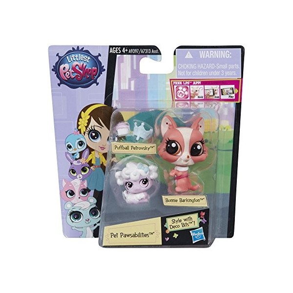 Littlest Pet Shop Pet Pawsabilities Bonnie Barkington & Puffball Petrovsky