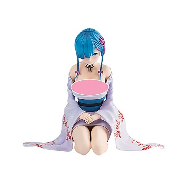 FABRIOUS Figurine Ecchi Figurine Anime Re: Zero -REM- Yukata Ver. Collection de modèles de Jouets de Statue de vêtements Amov