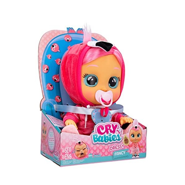 Cry Babies IMC081918 Poupée pleurant Dressy Fancy pleure de Larmes 2+ Poupée Interactive Multicolore