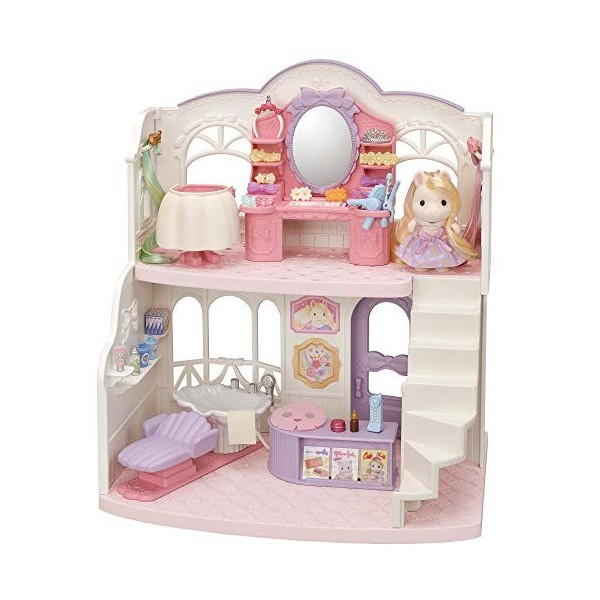 SYLVANIAN FAMILIES - Le Salon de Coiffure des poneys - 5643 - Maison de Poupée - Mini Poupées Colorful