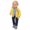 Our Generation Kaylin BD31280Z 45419 HCM Kinzel Poupée avec Accessoires de poupée et Cheveux Longs blonds à coiffer - Jouet p