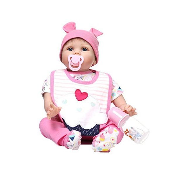 ADOSSAC 2020 Reborn Baby Doll Réincarné bébé Poupée Doux Simulation Silicone Vinyle 55 cm Garçon Fille Jouet Cadeau danniver