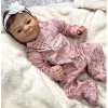 MineeQu 48CM Poupée de Collection réaliste 19 Pouces Reborn Baby Doll en Vinyle de Silicone Doux Visage Premie Real Taille de