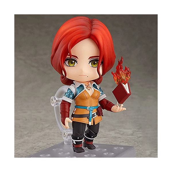 JJRPPFF Version Q, Nendoroid, Une Variété Daccessoires, Hauteur 10 cm /3,9 in , The Witcher, Triss Merigold, Figurine De D