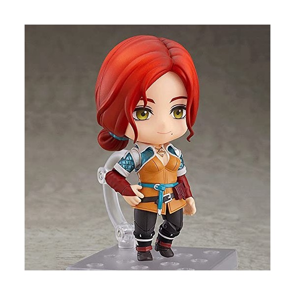 JJRPPFF Version Q, Nendoroid, Une Variété Daccessoires, Hauteur 10 cm /3,9 in , The Witcher, Triss Merigold, Figurine De D