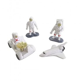 【Pièces de jouets télécommandes】 Modèle de vaisseau spatial miniature Figurine dastronaute véhicule spatial Rover décoration