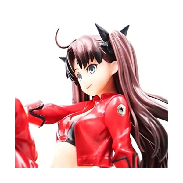 BOANUT Personnage danime - Yuanban Lin - Figurine Ecchi. Type Moon Racing Ver. Veste Rouge Veste Assis avec Base Anime Fille