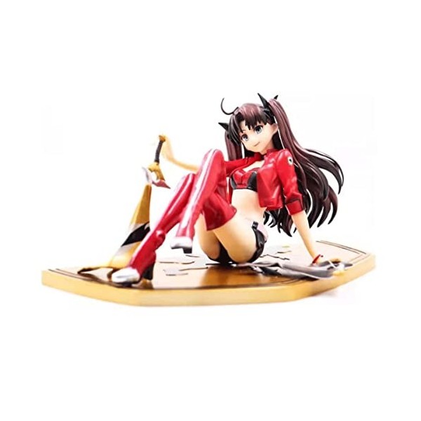 BOANUT Personnage danime - Yuanban Lin - Figurine Ecchi. Type Moon Racing Ver. Veste Rouge Veste Assis avec Base Anime Fille